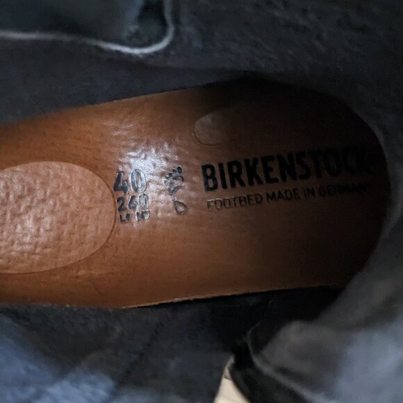 Birkenstock Black Leather Boots 40 - Picture 6 of 6